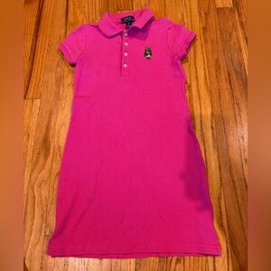 Polo by Ralph Lauren Kids Dress in Vibrant Pink